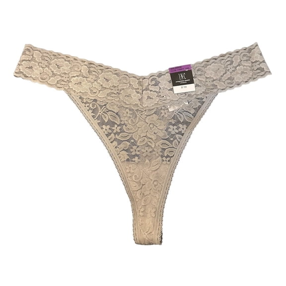 INC International Concepts Women's Lace Thong Panties Underwear Size Large