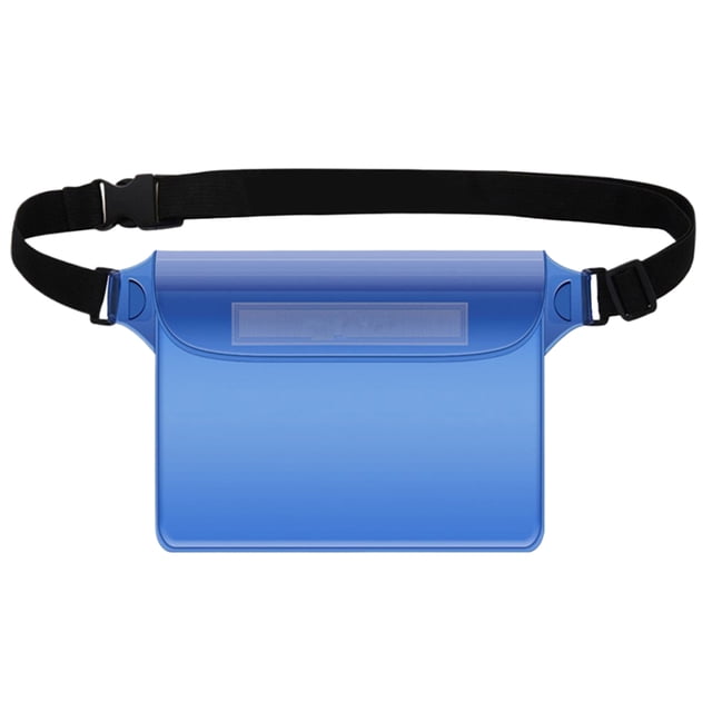 Bolsa impermeable con correa ajustable para la cintura Bolsa seca de PVC Fanny Pack (azul)