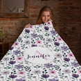 thumbnail image 5 of Custom Blankets with Name for Girls Personalized Baby Name Blankets Customized Swaddle Bed Blankets with Baby Name Flower Personalized Flower Blankets for Toddler Soft and Warm 30x40inch, 5 of 6
