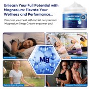Mooyam Magnesium Cream,Magnesium Lotion Enriched with Lavender, Vitamin E,Improve Sleep Quality,Topical Magnesium Oil Cream for Feet, Legs or Arms 4.23oz