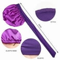 thumbnail image 3 of AmaMary Satin Silk Bonnet for Sleeping Women, Large Long Strap Tie Band Adjustable Sleep Night Cap Hair Bonnet Wrap for Women, 3 of 5