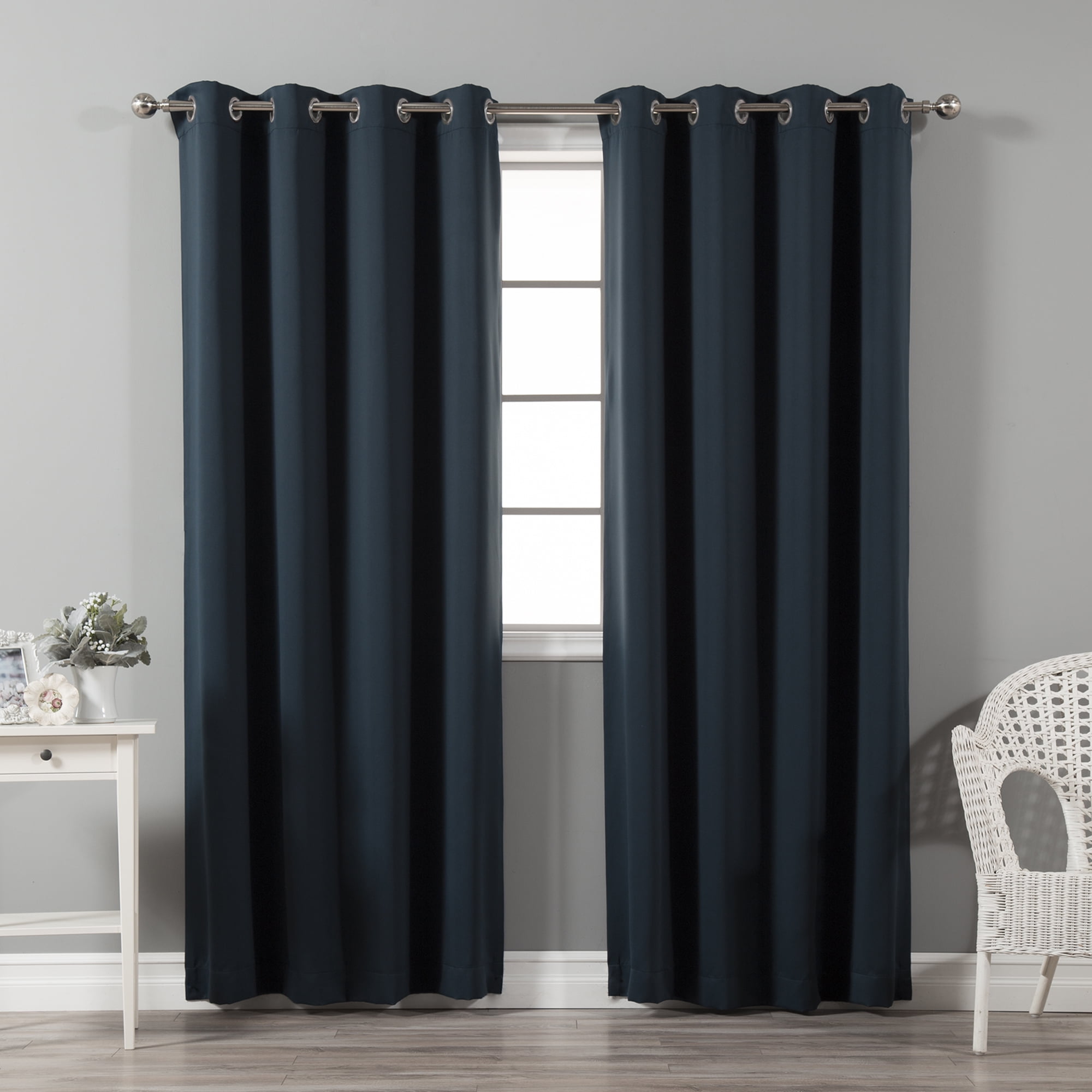 Quality Home Thermal Insulated Blackout Curtains Stainless Steel