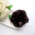 thumbnail image 6 of Satin Fabric Rose Flower Brooch for Women 5.5in Oversized Camellia Corsage Elegant Floral Boutonniere for Wedding Party Dance Banquet Ceremony Dress Accessory Handmade Jewelry, 6 of 12