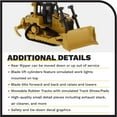 thumbnail image 5 of Diecast Masters 1:64 Caterpillar D6R XL Bulldozer, Play & Collect Series Cat Trucks & Construction Equipment | 1:64 Scale Model Diecast Collectible Model 85691, 5 of 9
