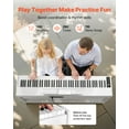 thumbnail image 4 of VEVOR Weighted Digital Piano, 88 Keys Fully Weighted, Electric Piano Keyboard with Furniture Stand, Power Adapter, Triple Pedal, Record Function, 280 Tones,White, 4 of 9