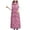 Pink, variant on Women's Long Quilted Vest Hooded Maxi Length Sleeveless er Vest Padded Down Jackets Coat Winter Outerwear