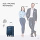 thumbnail image 3 of Equipaje de mano Samsonite Solyte DLX Softside de 20 pulgadas, azul, 3 of 9