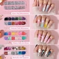 thumbnail image 3 of Kit de uñas postizas acrílicas Qinzave con puntas de ataúd transparentes, 3 of 8