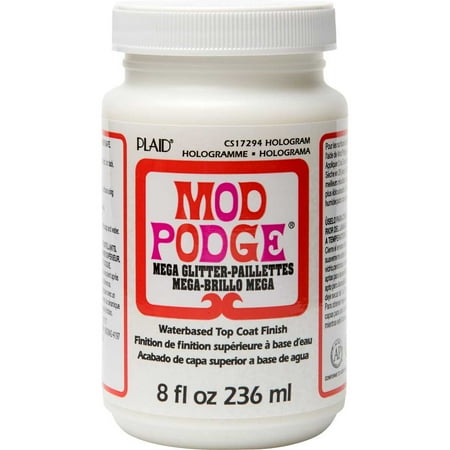UPC: 0028995172946 | Mod Podge Mega Glitter Top Coat Finish Hologram 8 fl oz