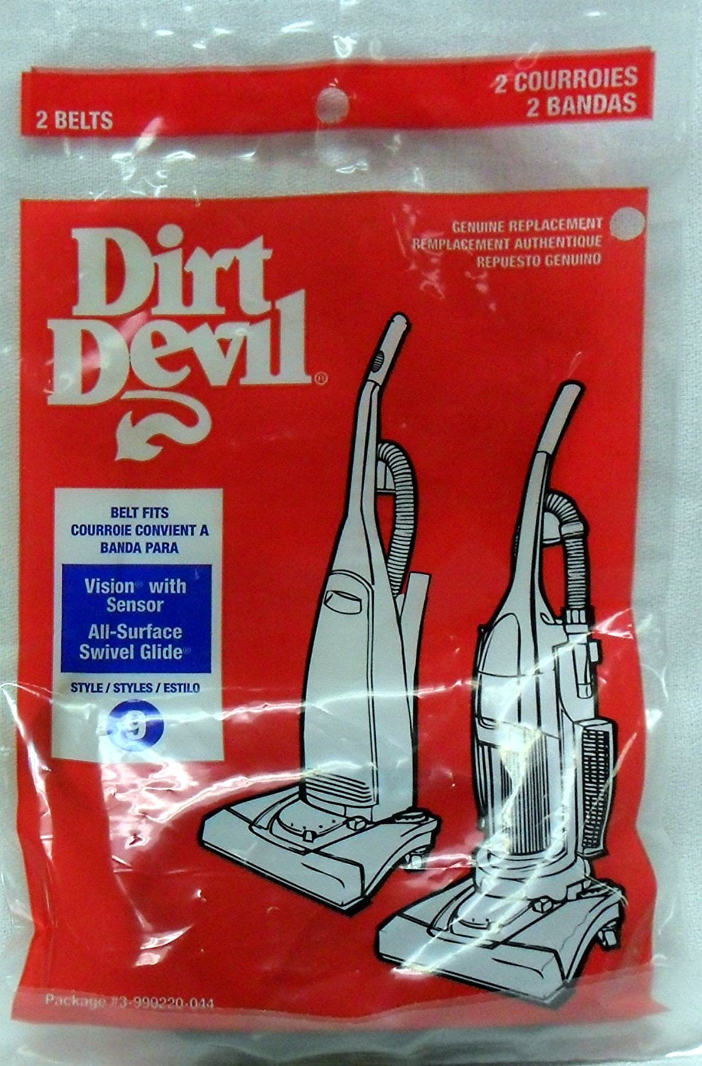 Dirt Devil Vacuum Belt Style # 7 Fits Dirt Devil Polybagged 