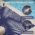 thumbnail image 3 of DEORAB 8'x10' Outdoor Rugs Patio Waterproof Outside Mat Reversible Plastic Camping Carpet,Blue & Grey, 3 of 9