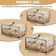 thumbnail image 7 of SEANATIVE Air Fryer Toaster Oven Cover Fabric Convection Oven Cover with Pockets, Washable Small Appliance Dust Protection for Kitchen Home, S, 14.5 x 18.5 x 9 Inches, Mushroom Floral, 7 of 7
