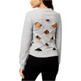 thumbnail image 1 of Rachel Roy Chandail-Over à Dos Croisé pour Femmes, Gris, Très Grand, 1 of 2
