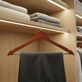 thumbnail image 5 of Unique Bargains 2Pcs Wood 360-Degree Space Saving Clothes Hangers Retro, 5 of 6