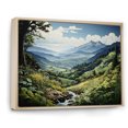 thumbnail image 2 of Designart "Countryside Mountain Vista Collage II" Landscapes Floater Framed Wall Decor, 2 of 7