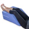 DMI Wedge Pillow, Leg Pillow, Bolster Pillow, Incline Pillow for Leg Elevation, Snoring, Circulation, Pregnancy, Sciatica, Leg Rest or Foot Elevation, Blue, 30.5 x 20 x 10
