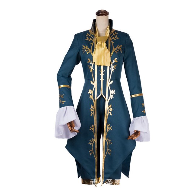 Juego Identity V Joseph Desaulniers, traje de juego de rol, cantante de escenario, chaquetas de esmoquin, peluca, zapatos, fotógrafo, disfraz de fiesta de Cosplay