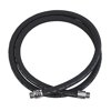 Husky CP12WB09 3/4" Male NPTF by 9' EagleFlex Wirebraid Black Gasoline Hose with Permanent Couplings