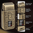 thumbnail image 5 of LARGNER Elite Series 2-in-1 Professional Barber Hair Clippers for Men, Standard Cordless Home Haircut Kit & Beard Trimmer, Vintage Metal, Gold, 5 of 8