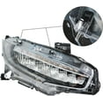 thumbnail image 3 of SEBLAFF Headlight Replacement for 10TH Gen Honda Civic Sedan/Coupe/Hatchback/Type R 2016 2017 2018 2019 Passenger Side Headlamp with LED DRL Normal HO2502176 HO2503173, 3 of 7