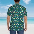 thumbnail image 3 of Lsque Mushrooms pattern Hawaiian Shirt for Men, Unisex Summer Beach Casual Short Sleeve Button Down Shirts-XX-Large, 3 of 9