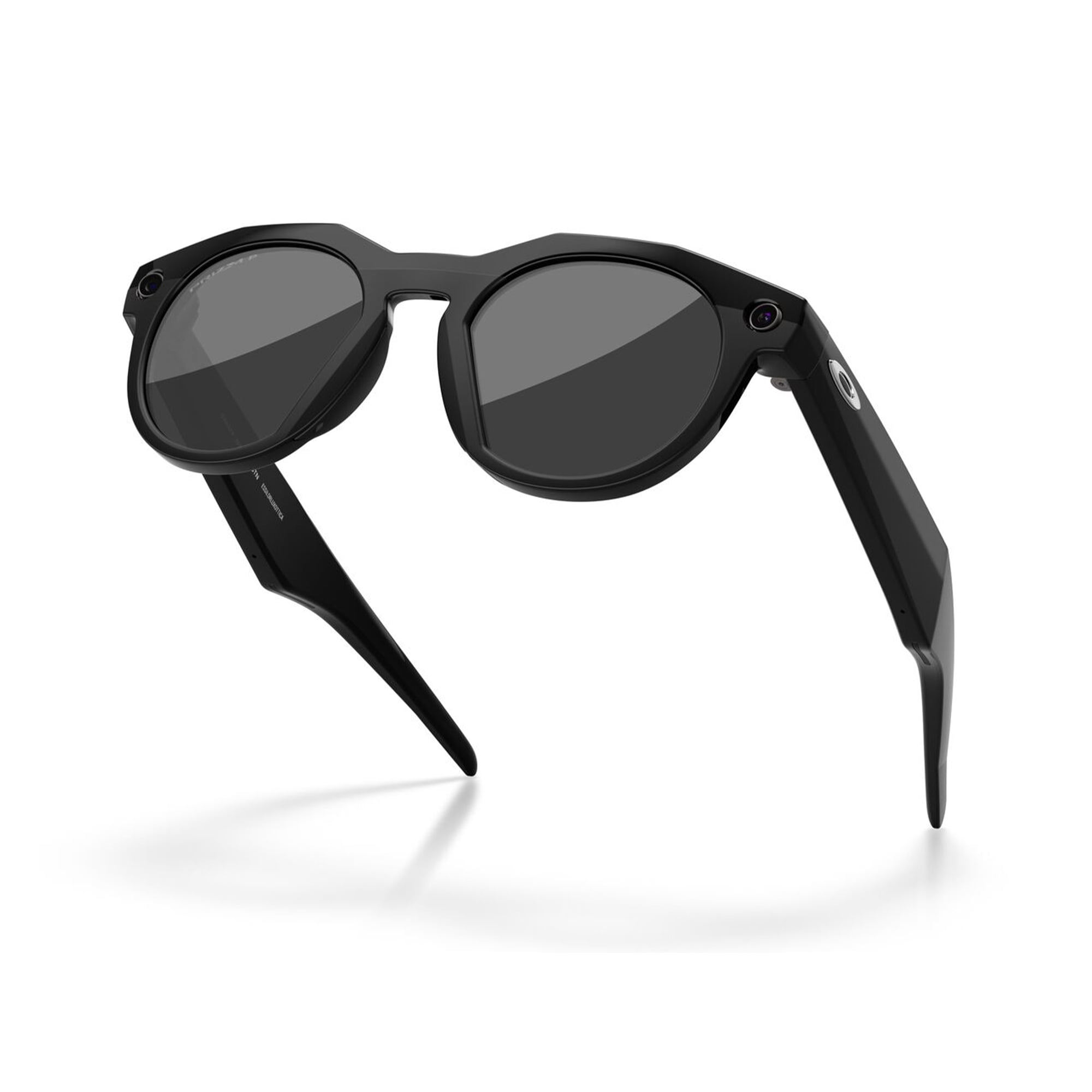 Oakley AI Smart Meta HSTN Sunglasses with Charging Case, Black/Prizm Black Polarized, Size 51