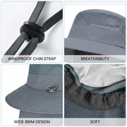 COWIN Fishing Hat,Outdoor UPF50+ Mesh Sun Hat,Wide Brim Fishing Hat with Neck Flap Sun Hat,for Men and Wome