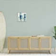 thumbnail image 2 of Stupell Industries Port Oars Blue Green Striped Patterns Graphic Art Gray Framed Art Print Wall Art, Design by Paul Brent, 2 of 8