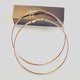thumbnail image 5 of Pendientes unisex de metal liso, grandes y redondos, de 10 cm (dorados)., 5 of 5