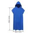 thumbnail image 2 of Surf Poncho Changing Towel with Hood Microfiber Beach Blanket Bath Towel Swim Towel Wetsuit Beach Poncho for Adults, 2 of 4