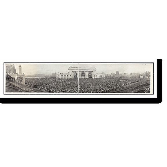Historic Print, MO Liberty Mem Dedctn Kansas City 1921 PHOTO, Width 7" x Length 36"