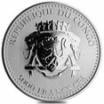 thumbnail image 2 of 2017 Congo 1 oz Prooflike Silverback Gorilla Silver Coin, 2 of 3