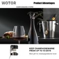 thumbnail image 4 of Tapones para Botellas WOTOR para Champagne y Vino de Acero Inoxidable, Paquete de 8, 4 of 7