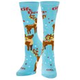 thumbnail image 4 of Cool Socks, Colorful Funny Novelty Prints, Cute Socks for Women, Oh Deer, 4 of 6