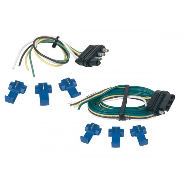 Juego de conectores de remolque Hopkins 48205 con empalme plano de 4 hilos