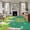 White, variant on Rectangle Area Rugs 2 x 3 Ft, Happy Easter Non-Slip Residential Carpet, Rabbits Eggs Spring Daisy Floral Grass Green Indoor Crawling Mats Runner Rugs for Living Room/Dining Room/Bedroom