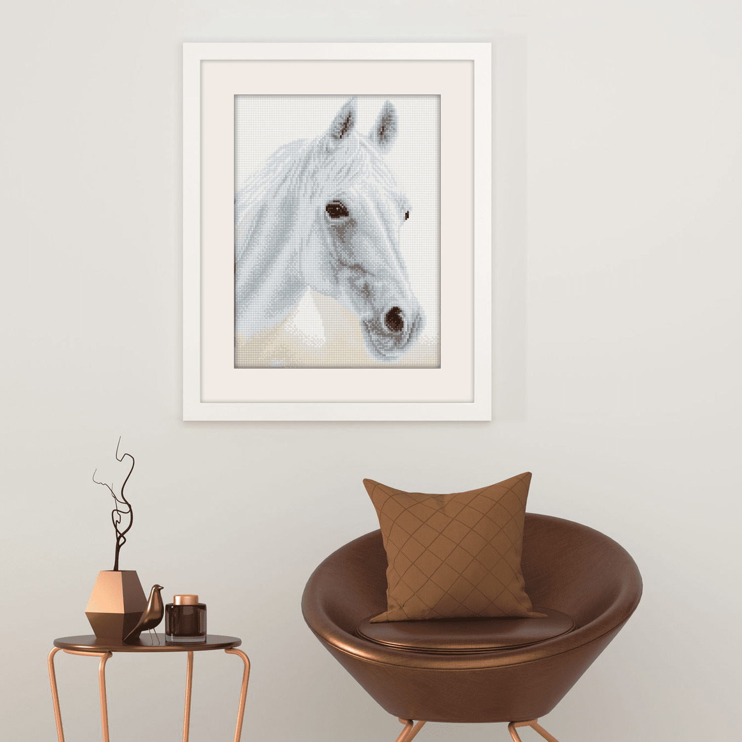 Diamond Dotz Arabian Beauty Horse  Diamond Painting Kits for Adults - Diamond Art Kits a Relaxing Creative Craft Kit with Dotz Gems 12.2"x16.1"