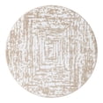 thumbnail image 2 of Unique Loom Hermitage Collection Area Rug - Armor (6' Round White Bone/Beige), 2 of 6