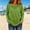 Green, variant on Women's Sheer Mesh Tops Casual Crewneck Long Sleeve T Shirts Fashion Elegant Side Split Hem Cover Up Blouses