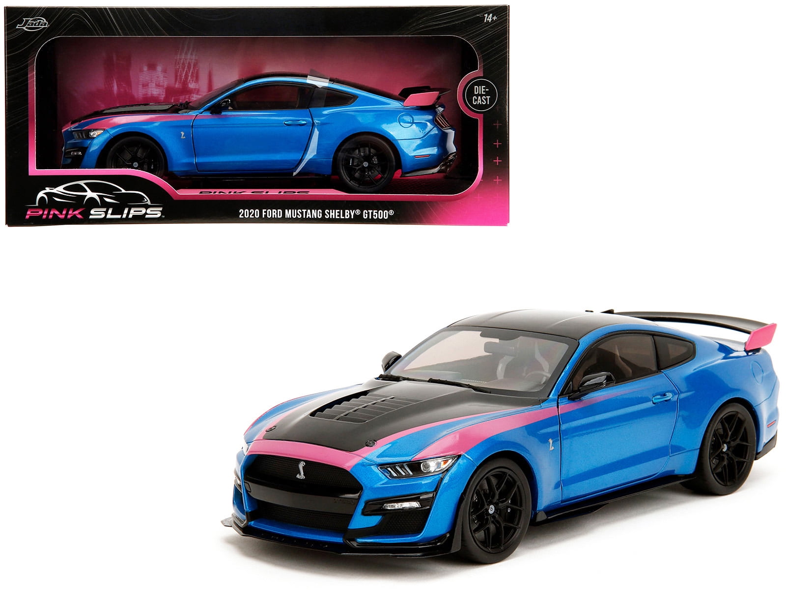 2013 Ford Shelby Mustang Cobra GT500 Grey With Black Stripes 1/18