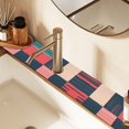 thumbnail image 2 of Yayeee Faucet Mat for Kitchen Sink 14.7" Diatomite Long Splash Guard Pad, Red Teal Plaid, 2 Pack, 2 of 7