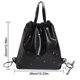 thumbnail image 4 of Mochila para mujer Color Diamantes Casual PU Mochila escolar Bolso con cordón (S Negro) Tmvgtek Para Estrenar, 4 of 9