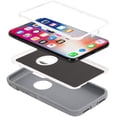 thumbnail image 2 of Entronix Heavy Duty Case Designed for iPhone XR Shockproof Triple Layer Rugged Case (Light Grey), 2 of 4