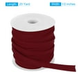 thumbnail image 2 of Uxcell 1Pcs Piping Cord Trim Piping Tape for Sewing DIY Crafting Fabric Edge Trim Wine Red 1/2" x 20 Yard, 2 of 5