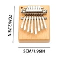thumbnail image 4 of 8-Note Marimba Music Box, Handcrafted Bamboo, Portable Acoustic Instrument, Gift for Musicians, Travel Office Companion, Adults Beginners, Exquisite Craftsmanship, 8-Tone Melody Player | Wood, A, 4 of 5