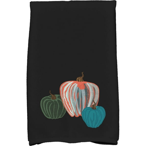 Simply Daisy 18" x 30" Pumpkin Spice Holiday Geometric Print Kitchen Towel