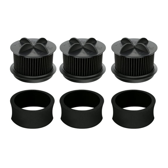Nispira 2031183 2031085ES 203108532065 Upright Vacuum Inner Outer Filter Replacement | For Bissell Style 9, 10, 12 PowerForce Bagless | 3 Packs