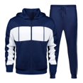 thumbnail image 1 of Men's European And American Style Relaxed Leisure Color Block Autumn And Winter 3D Sports Suit, 1 of 3