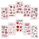 thumbnail image 3 of Valentines Temporary Stickers 10 Sheets Body Decoration Assorted Color For Parties Festivals Halloween, 3 of 3