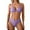 D580/Light Purple, variant on Womens Bikini Sets Two Piece Swimsuits V Neck Low Rise Crisscross Back Self Tie Spaghetti Straps 2026 Retro Swimsuit